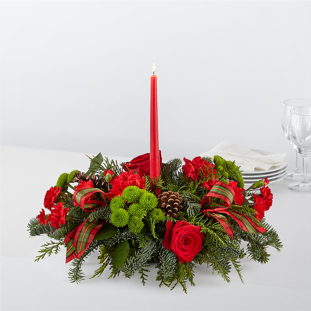 By the Candlelight Centerpiece – Discountflowershop.com, Tontitown AR
