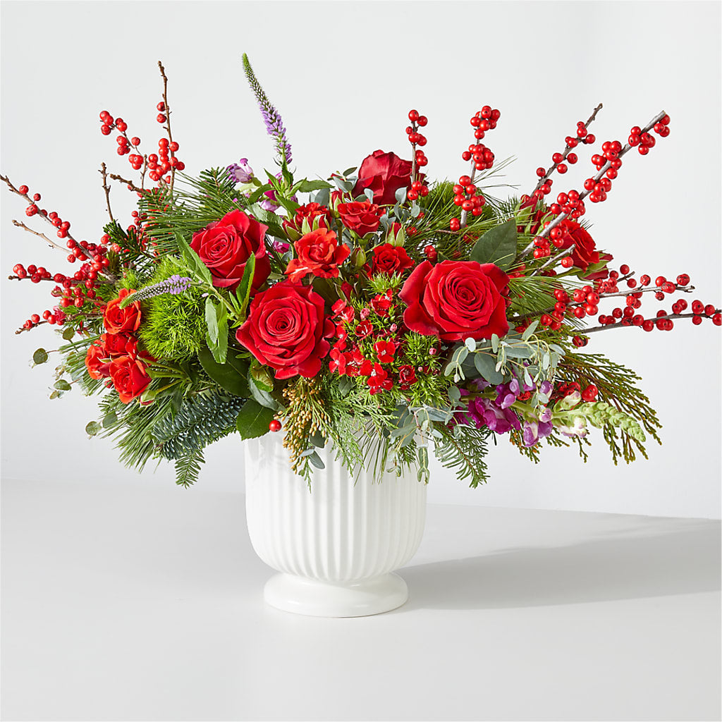 Big Red Bow Bouquet – Discountflowershop.com, Tontitown AR