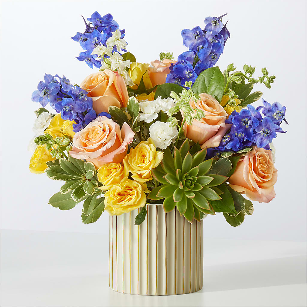 Cobalt Reverie Bouquet – Discountflowershop.com, Tontitown AR
