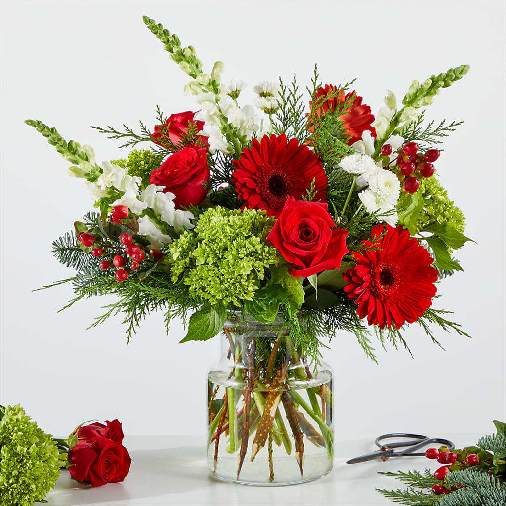 Merry Moment Bouquet – A Florist Original – Discountflowershop.com, Tontitown AR