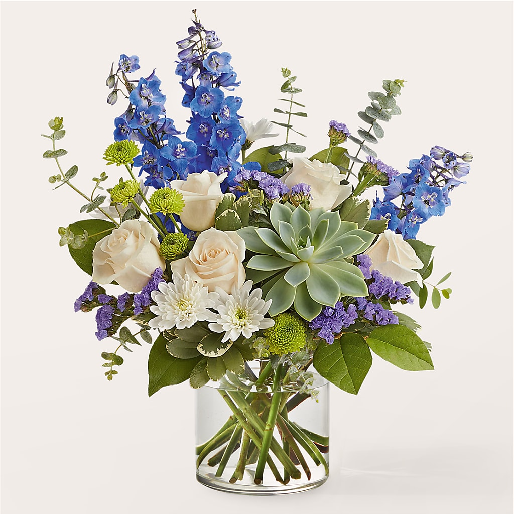 Cerulean Waves Bouquet – Discountflowershop.com, Tontitown AR