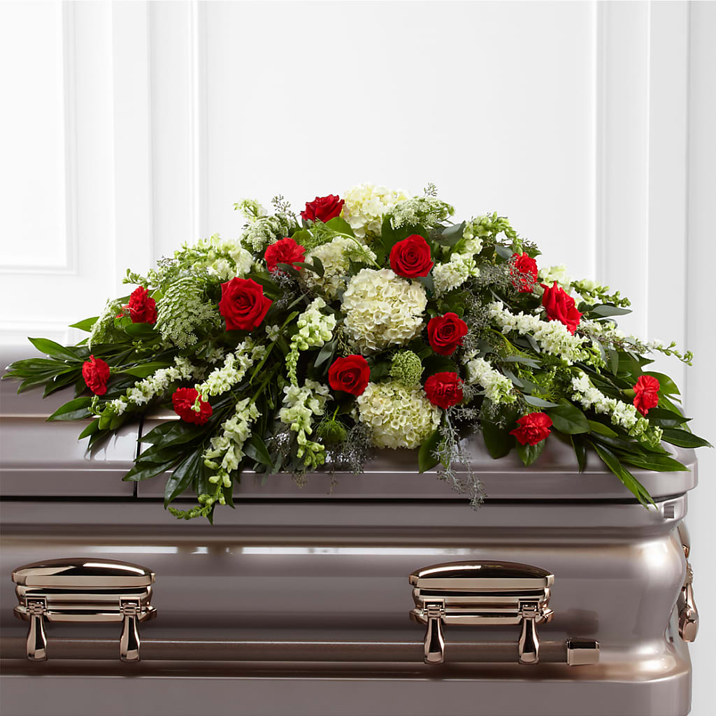 Sincerity Casket Spray – Discountflowershop.com, Tontitown AR