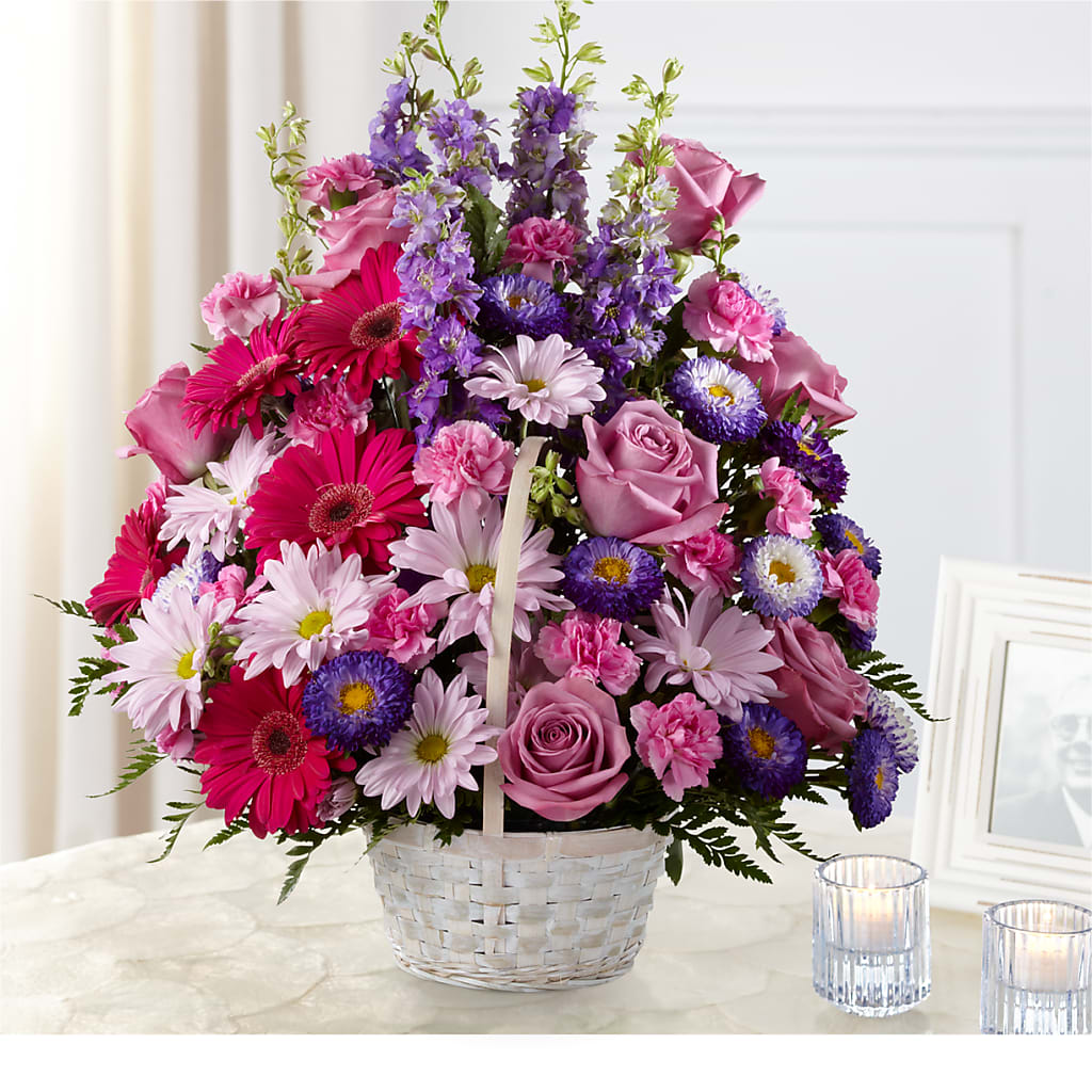 Pastel Peace Basket – Discountflowershop.com, Tontitown AR