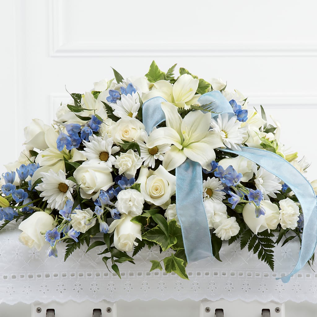 Tender Treasure Casket Spray – Discountflowershop.com, Tontitown AR