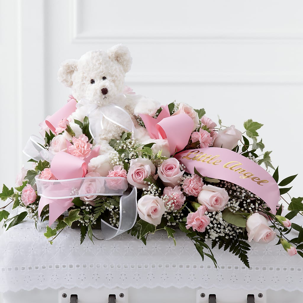 Touch of Sympathy Casket Spray – Discountflowershop.com, Tontitown AR