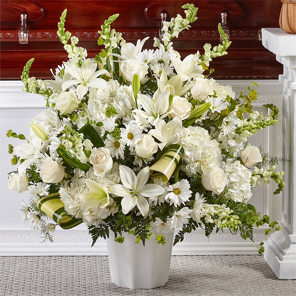 Thoughts of Tranquility Floor Basket – Discountflowershop.com, Tontitown AR