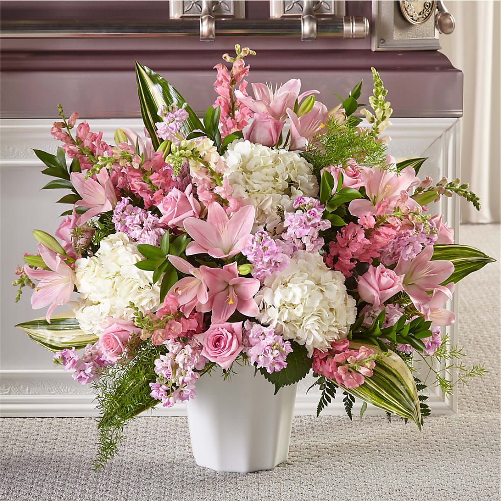 Simply Serene Floor Basket – Discountflowershop.com, Tontitown AR