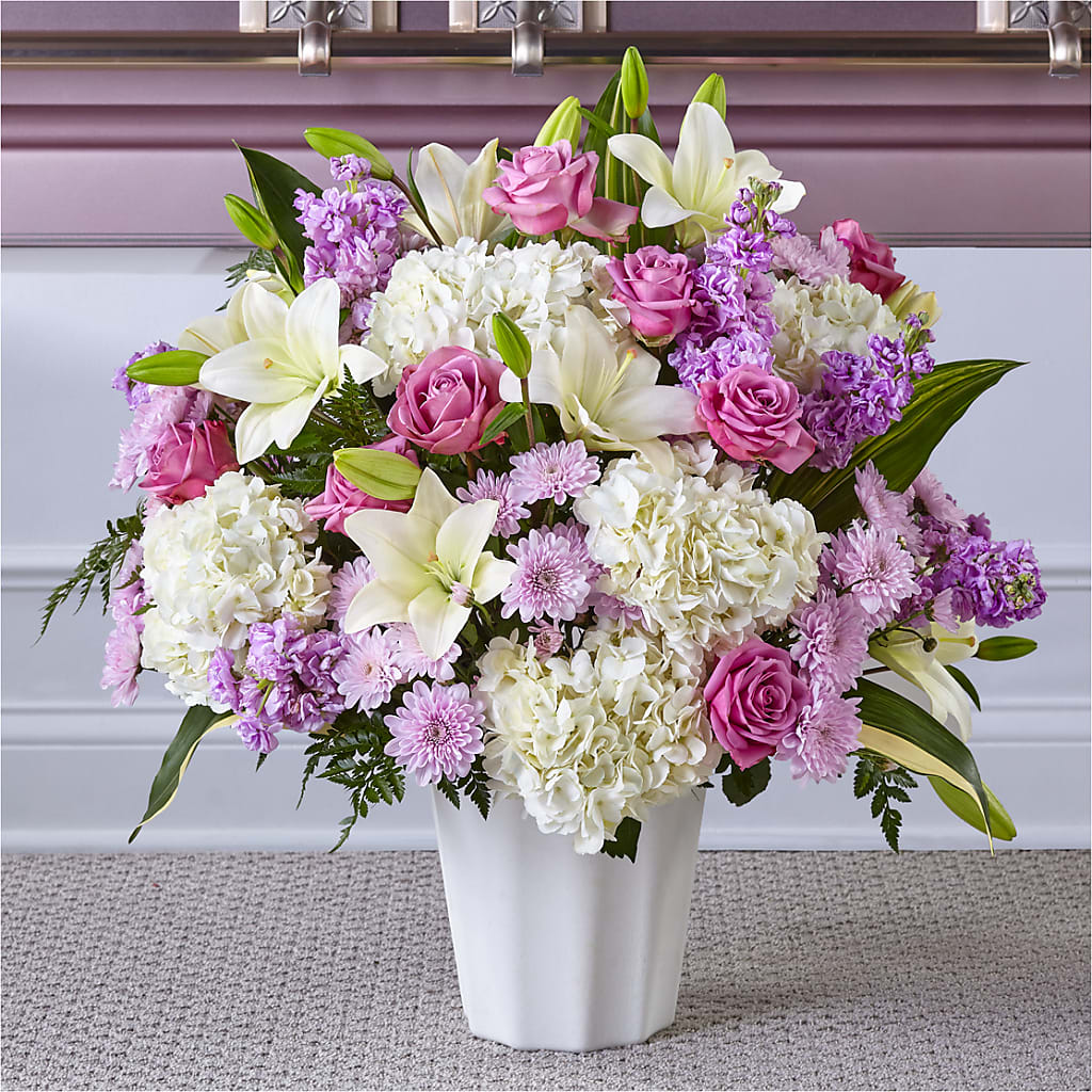 Heaven Sent Floor Basket – Discountflowershop.com, Tontitown AR
