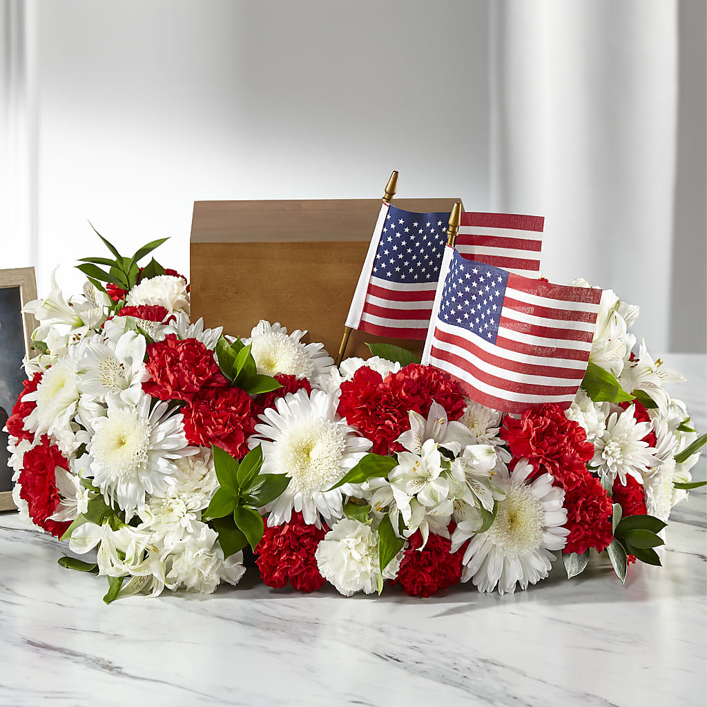 Spirit of Patriotism Cremation Adornment – Discountflowershop.com, Tontitown AR