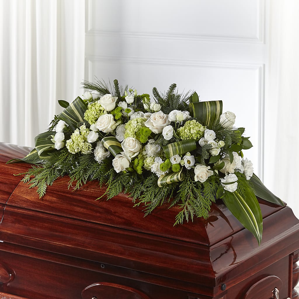 Hopeful Gesture Casket Spray – Discountflowershop.com, Tontitown AR