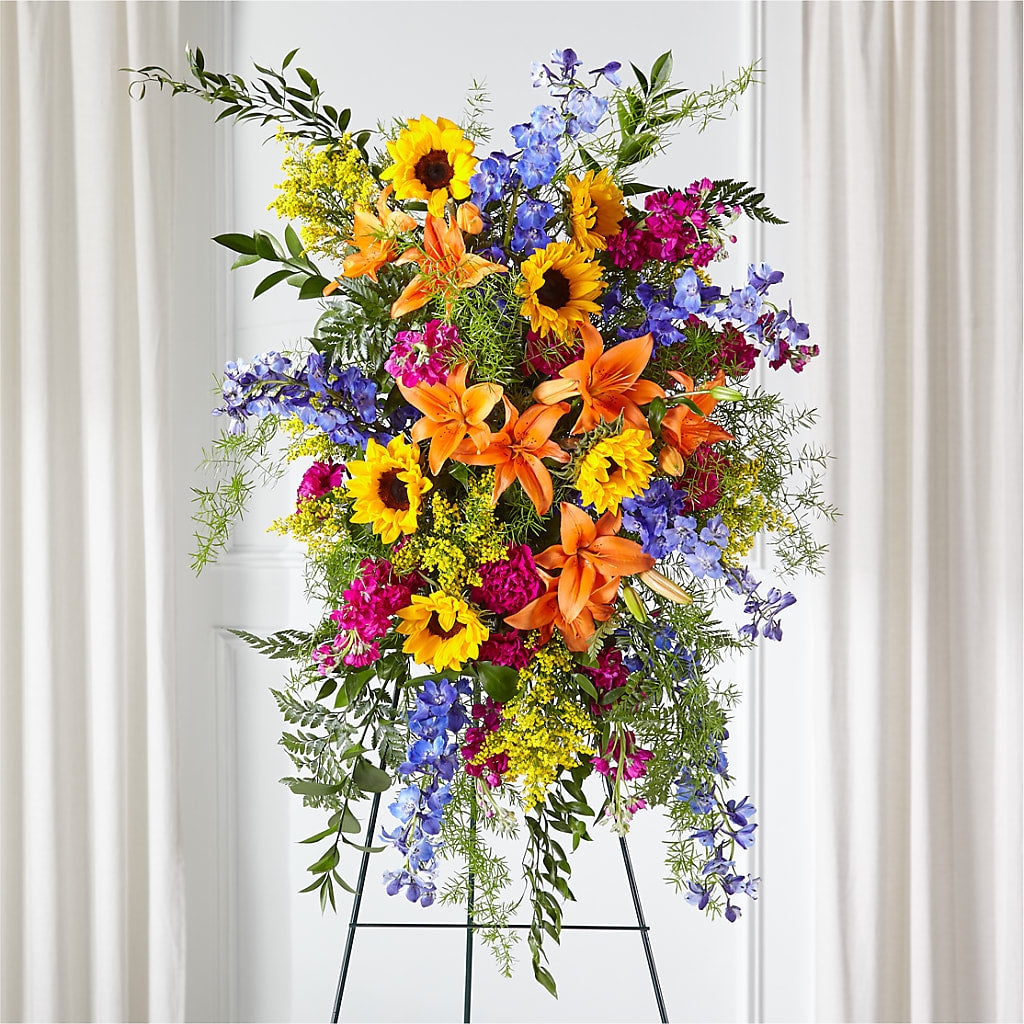 Sunlit Memories Standing Spray (Standard) – Discountflowershop.com, Tontitown AR