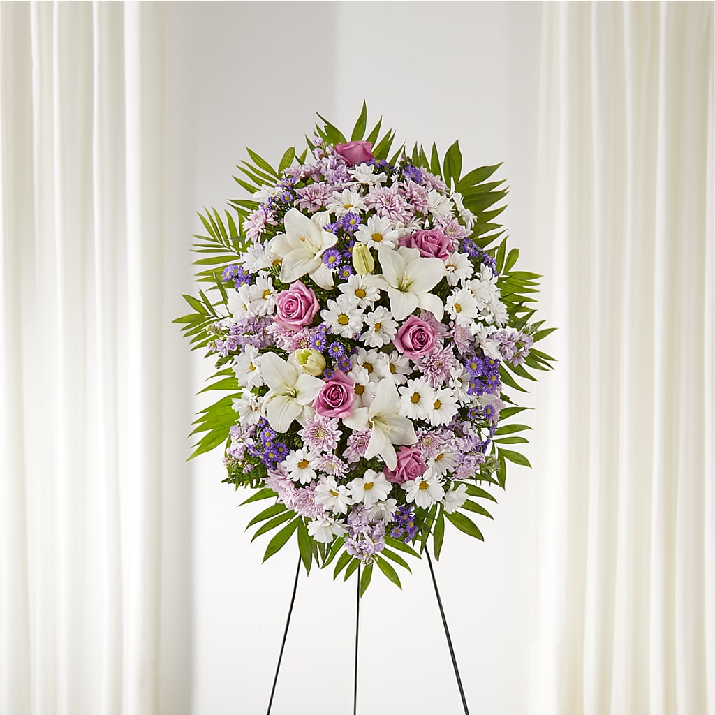 Surrounded by Love Standing Spray – Discountflowershop.com, Tontitown AR