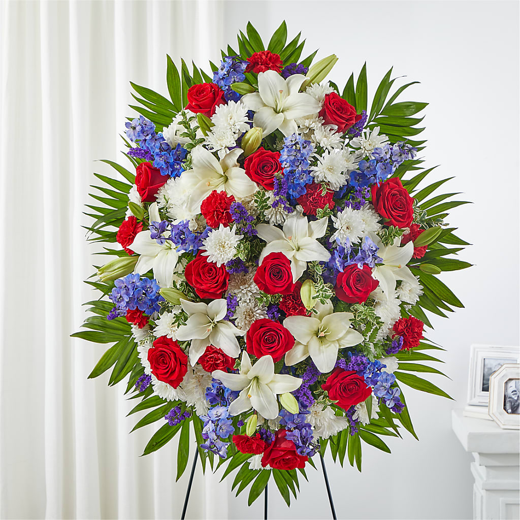 Cherished Service Standing Spray – Discountflowershop.com, Tontitown AR
