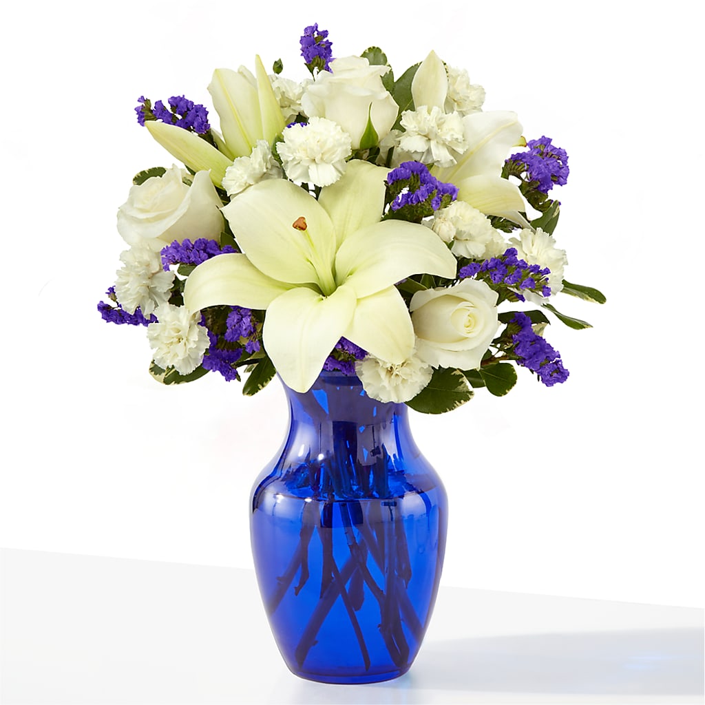 Sapphire Rush Bouquet – Discountflowershop.com, Tontitown AR