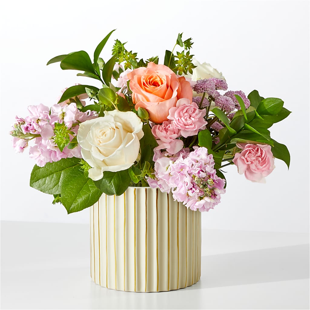 French Market Bouquet with Ivory Vase – Discountflowershop.com, Tontitown AR