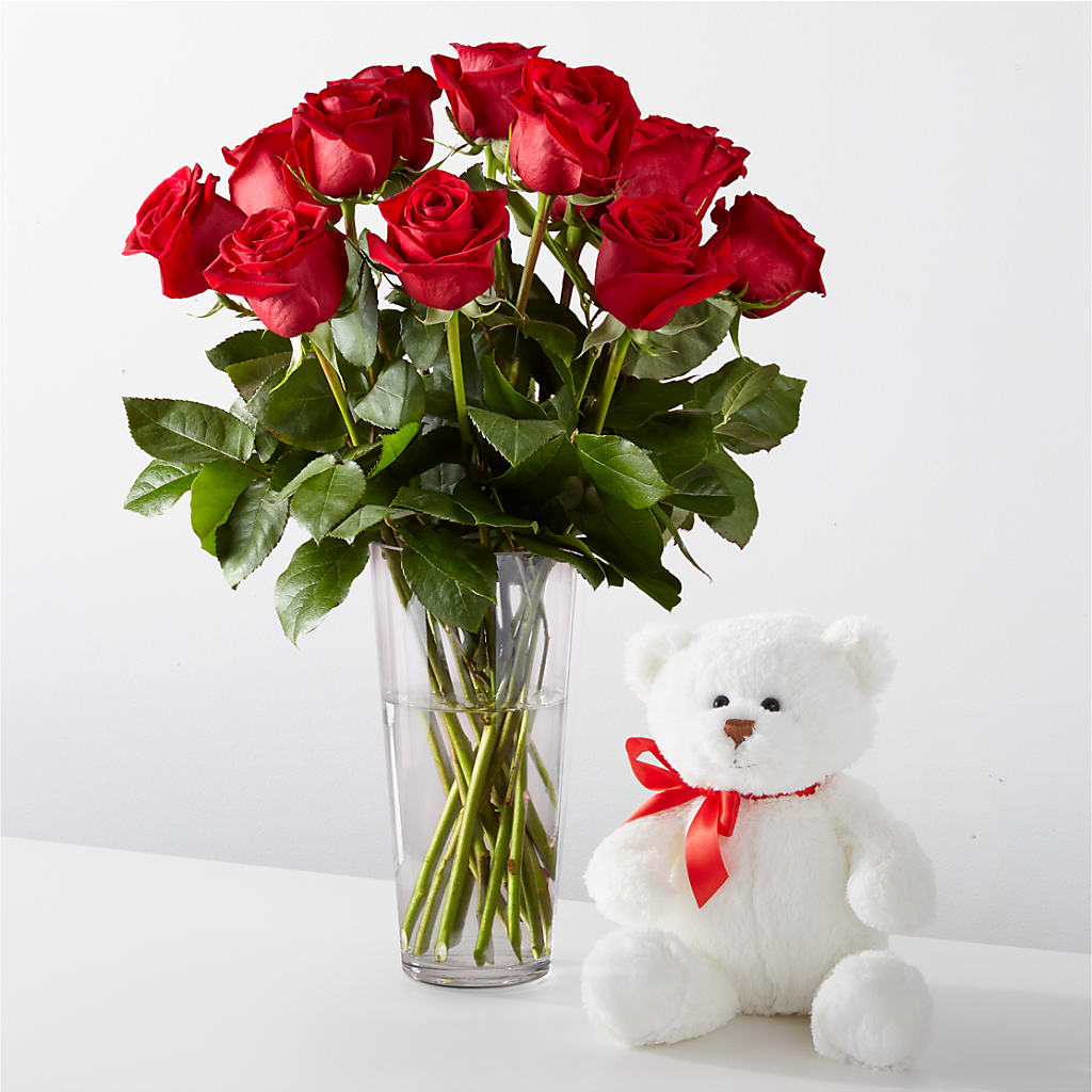 Romantic Long Stem Red Rose Bouquet Bundles –  Discountflowershop.com, Tontitown AR