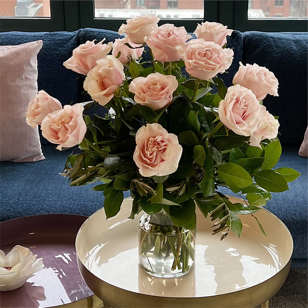 Long Stem Pink Rose Bouquet –  Discountflowershop.com, Tontitown AR
