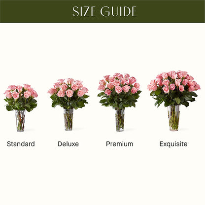 Long Stem Pink Rose Bouquet –  Discountflowershop.com, Tontitown AR