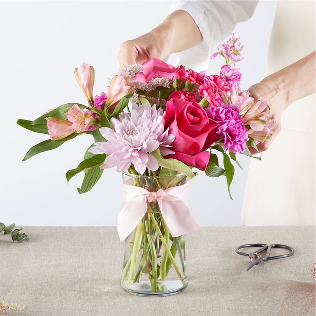 Pink Ribbon - A Florist Original –  Discountflowershop.com, Tontitown AR