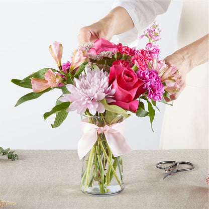 Pink Ribbon - A Florist Original –  Discountflowershop.com, Tontitown AR