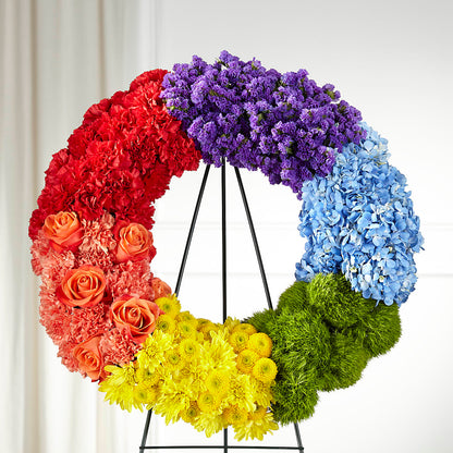 Circle of Love Wreath –  Discountflowershop.com, Tontitown AR