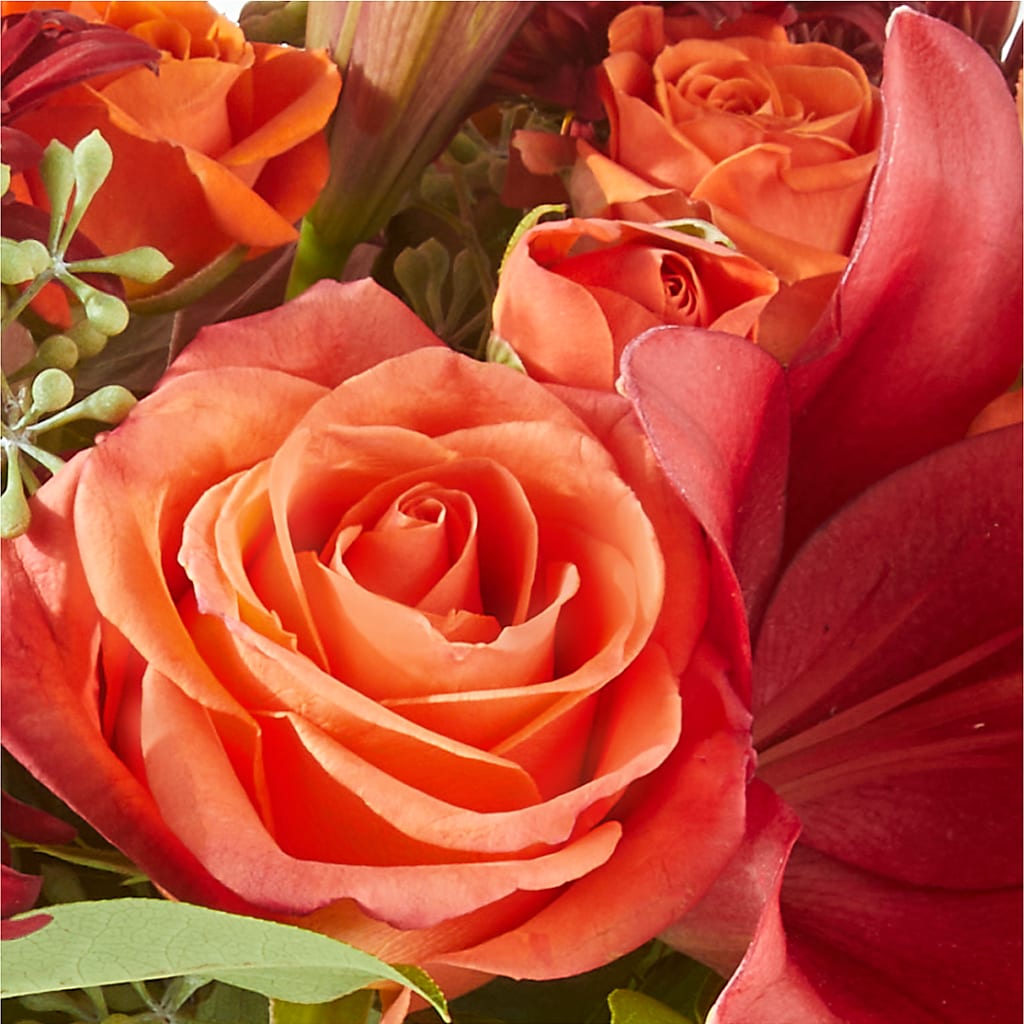 Crimson Leaves Bouquet –  Discountflowershop.com, Tontitown AR