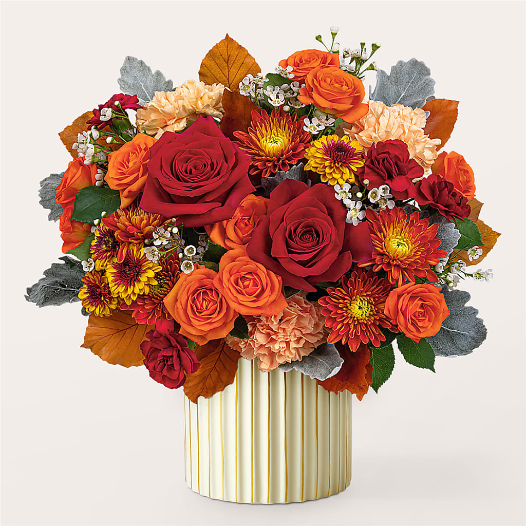 Merlot Bouquet with Ivory Vase –  Discountflowershop.com, Tontitown AR
