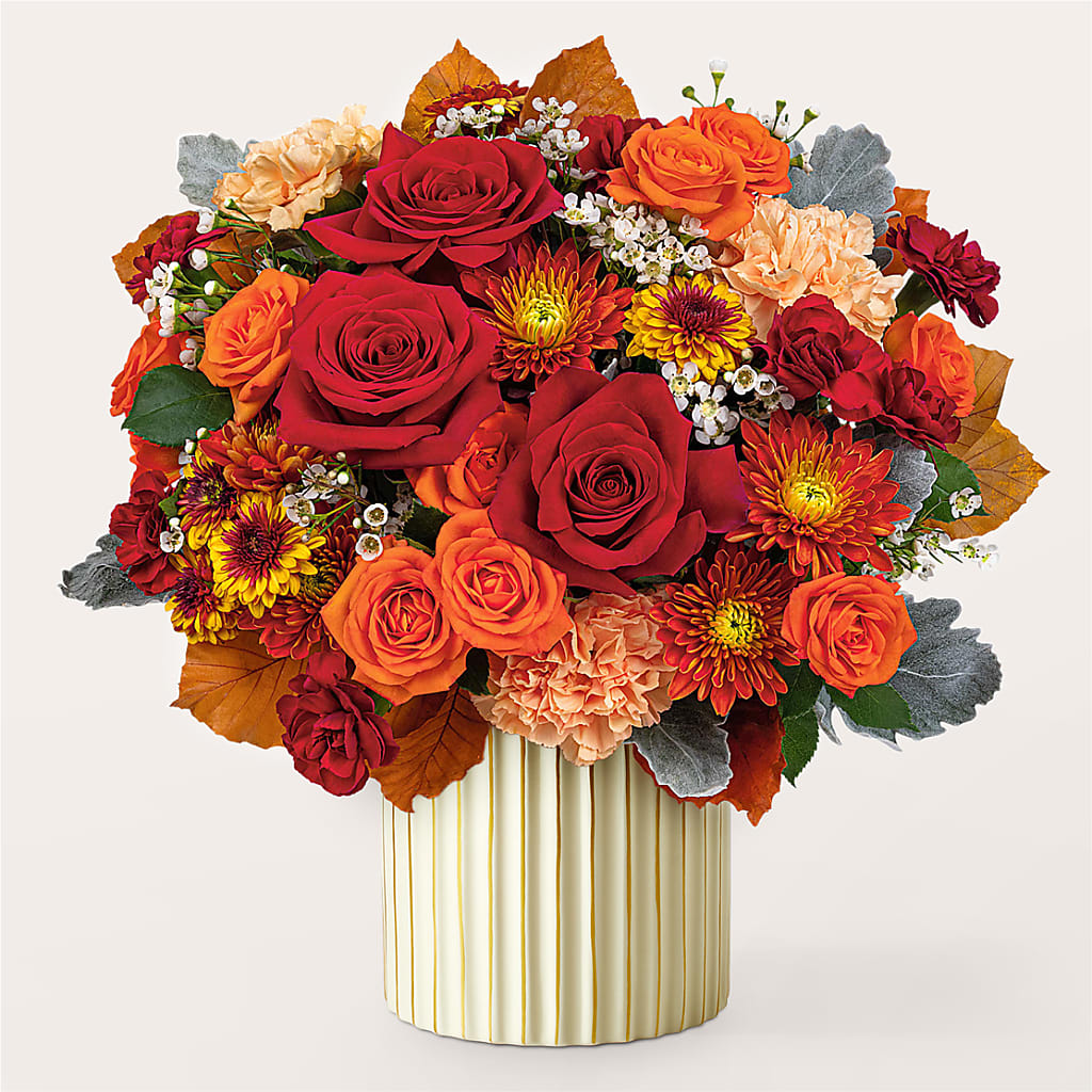 Merlot Bouquet with Ivory Vase –  Discountflowershop.com, Tontitown AR