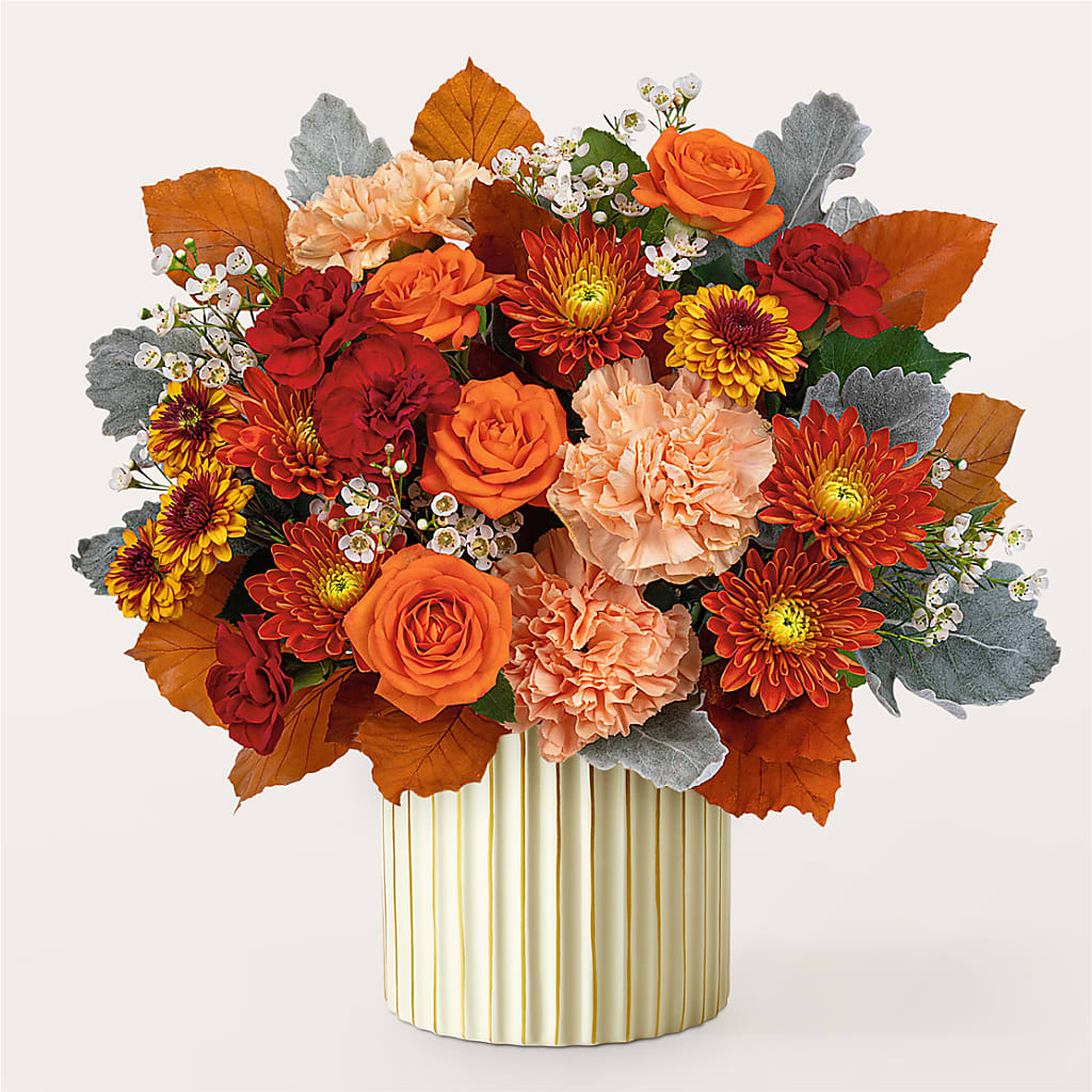 Merlot Bouquet with Ivory Vase –  Discountflowershop.com, Tontitown AR